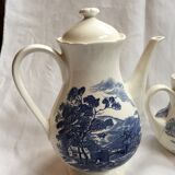GIen porcelain coffee service, blue décor