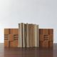 Mid-Century Modern Wooden Bookends, 1960s, Set of 2