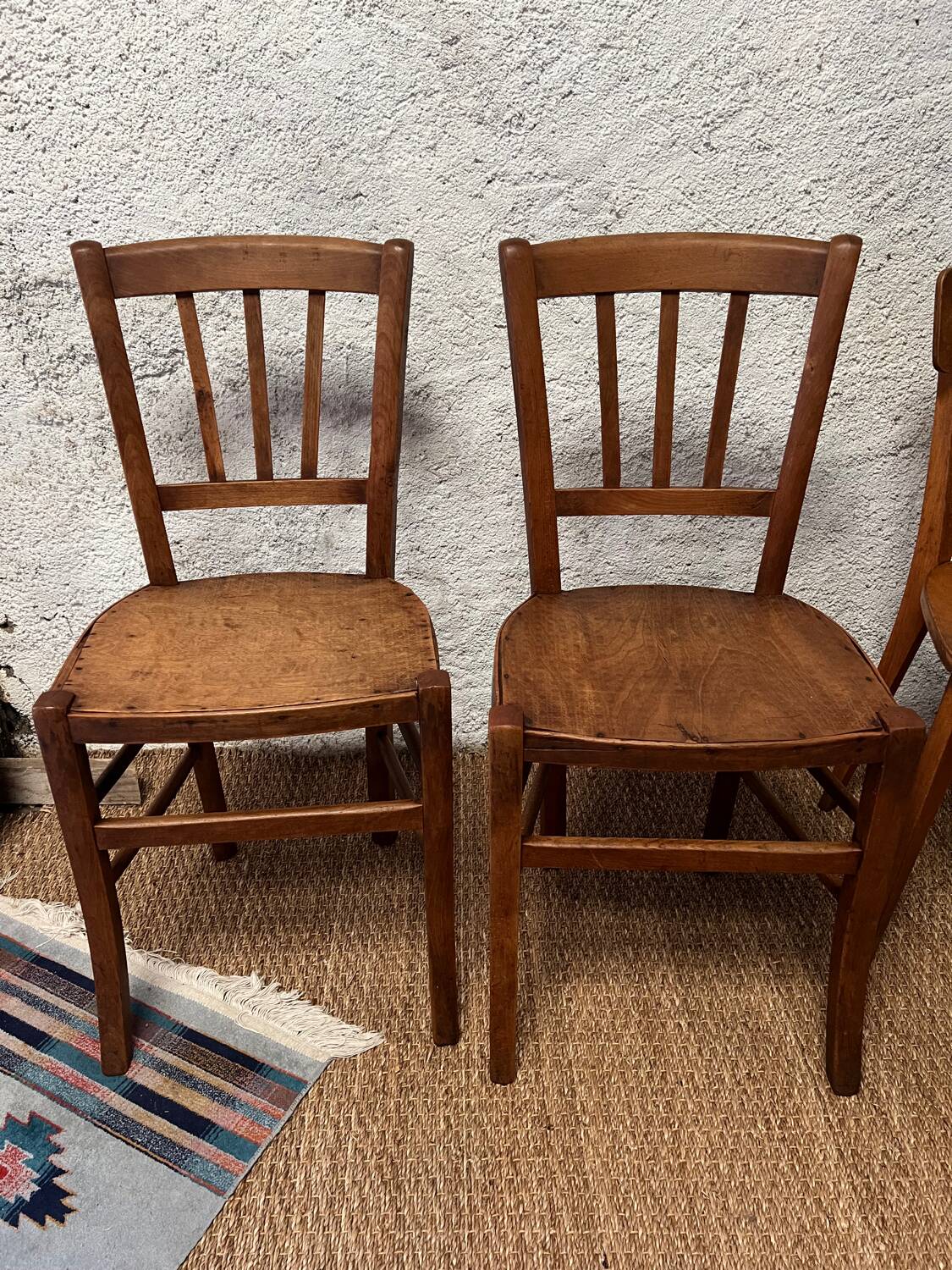 4 vintage bistro chairs