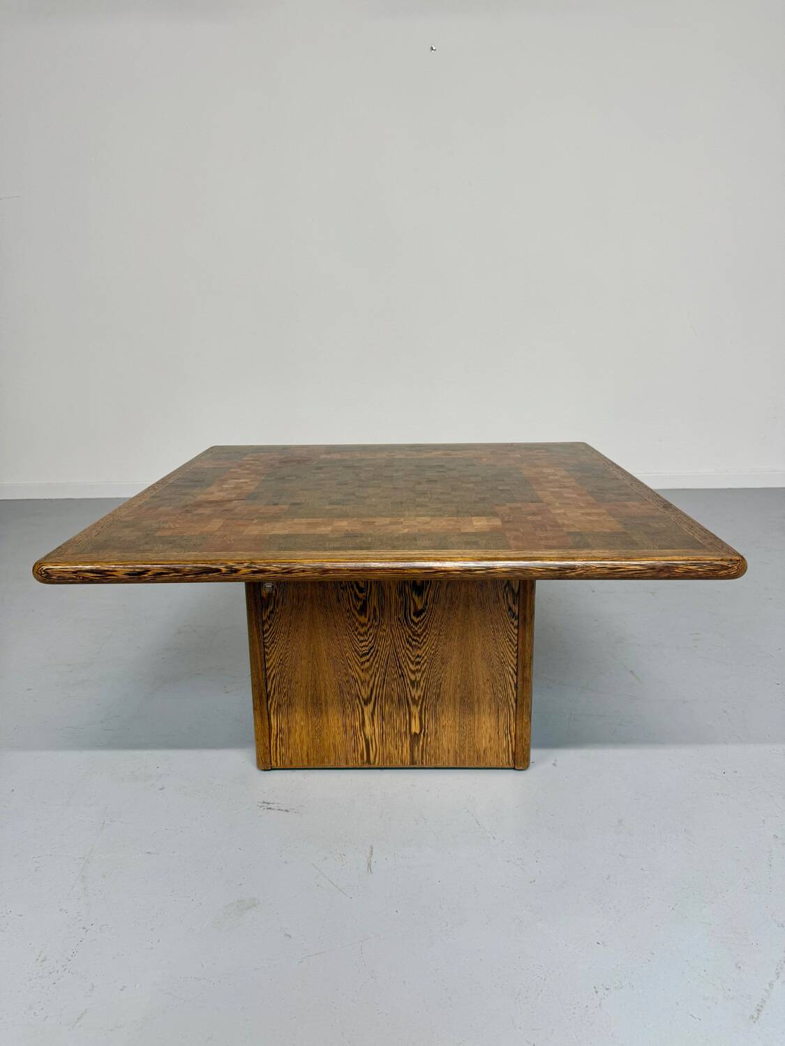 Scandinavian design marquetry wood coffee table by rolf middel and lindum