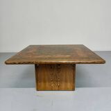Table basse bois marqueterie design scandinave rolf middel et lindum