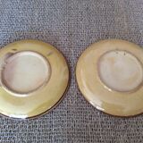 Assiettes en terre cuite vernissée