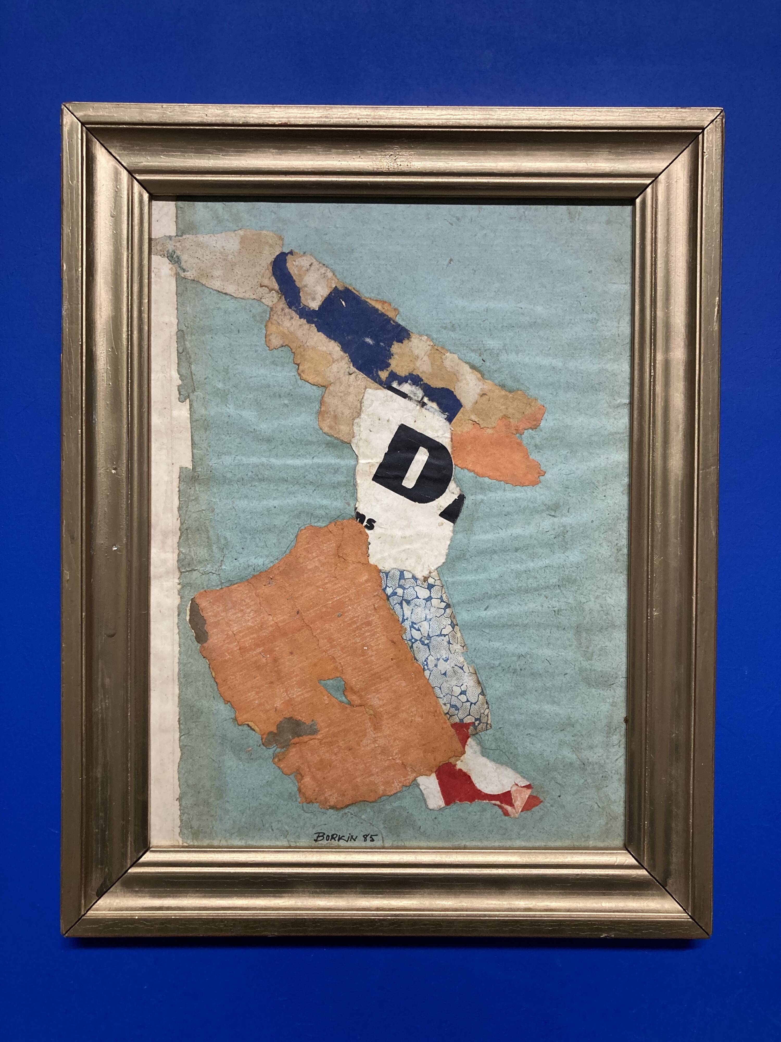 Borkin (born 1932), Newspaper Collage, Paper Collages, Newspapers and Books, 1985