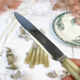 6 bakelite knives vintage oven "bagouin l'enclume"