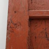 Grandes portes de monastère du XVIIe siècle en chêne laqué terre cuite, Portugal