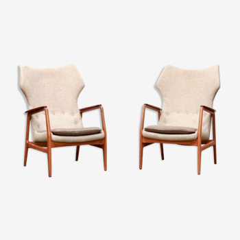 Vintage Easy Chairs by Aksel Bender Madsen for Bovenkamp, Set of 2
