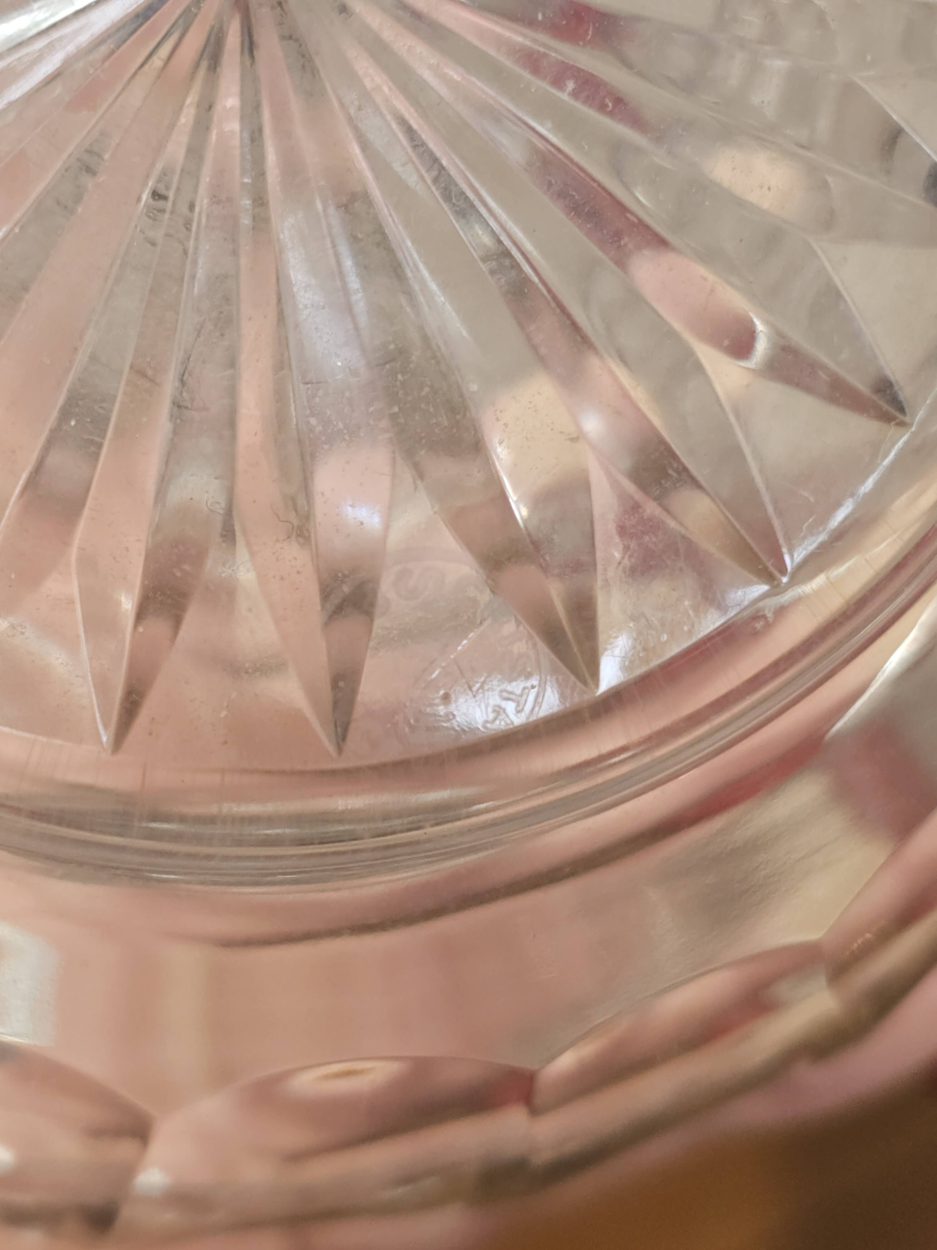 Crystal carafe stamped Saint-Louis Trianon