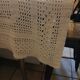 Handmade crochet table runner