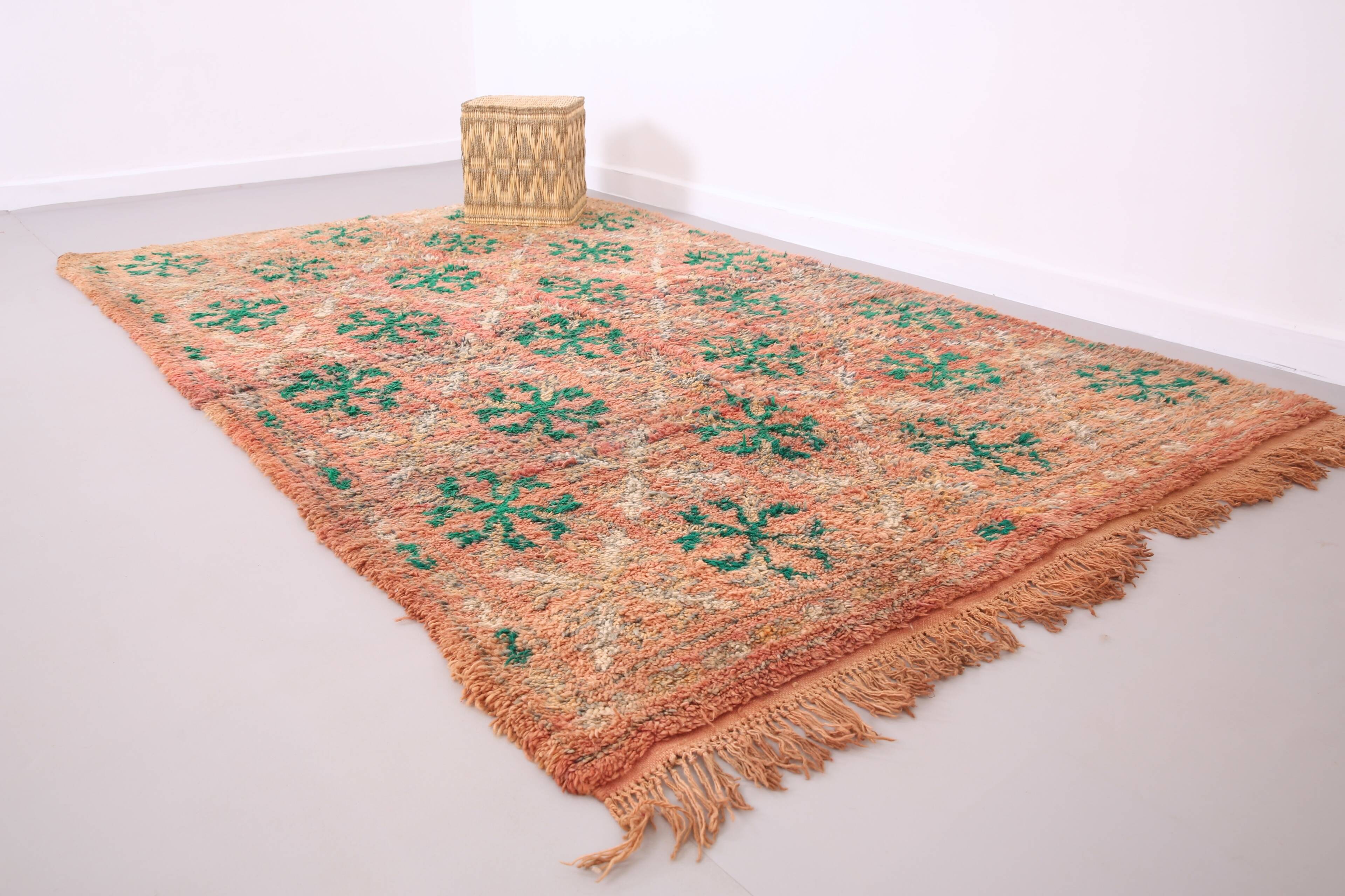 Vintage Moroccan Rug 185 x 290 cm - Old Boujaad Rug - Berber Rug Handmade