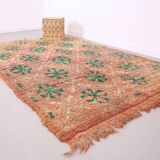 Vintage Moroccan Rug 185 x 290 cm - Old Boujaad Rug - Berber Rug Handmade