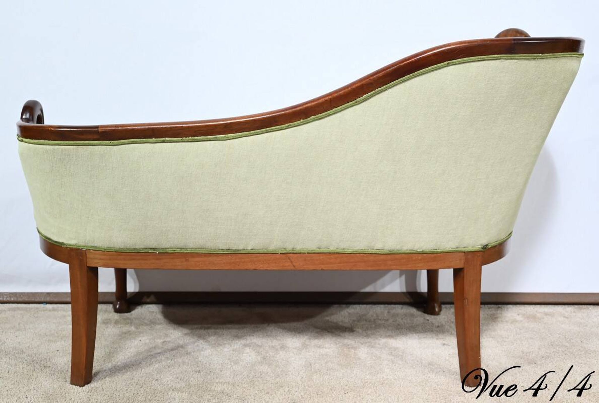 Small Mahogany Backsplash Daybed, Return from Egypt Style – Early 20th Century