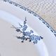 Very large 19th century iron earth dish Sarreguemines "Carmen" butterfly and flowers