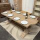 Monastery table in solid oak with extensions.