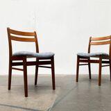 Set of chairs with a minimalist pattern, 1960s
