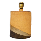 Ovoid lamp foot vintage raw stoneware signed