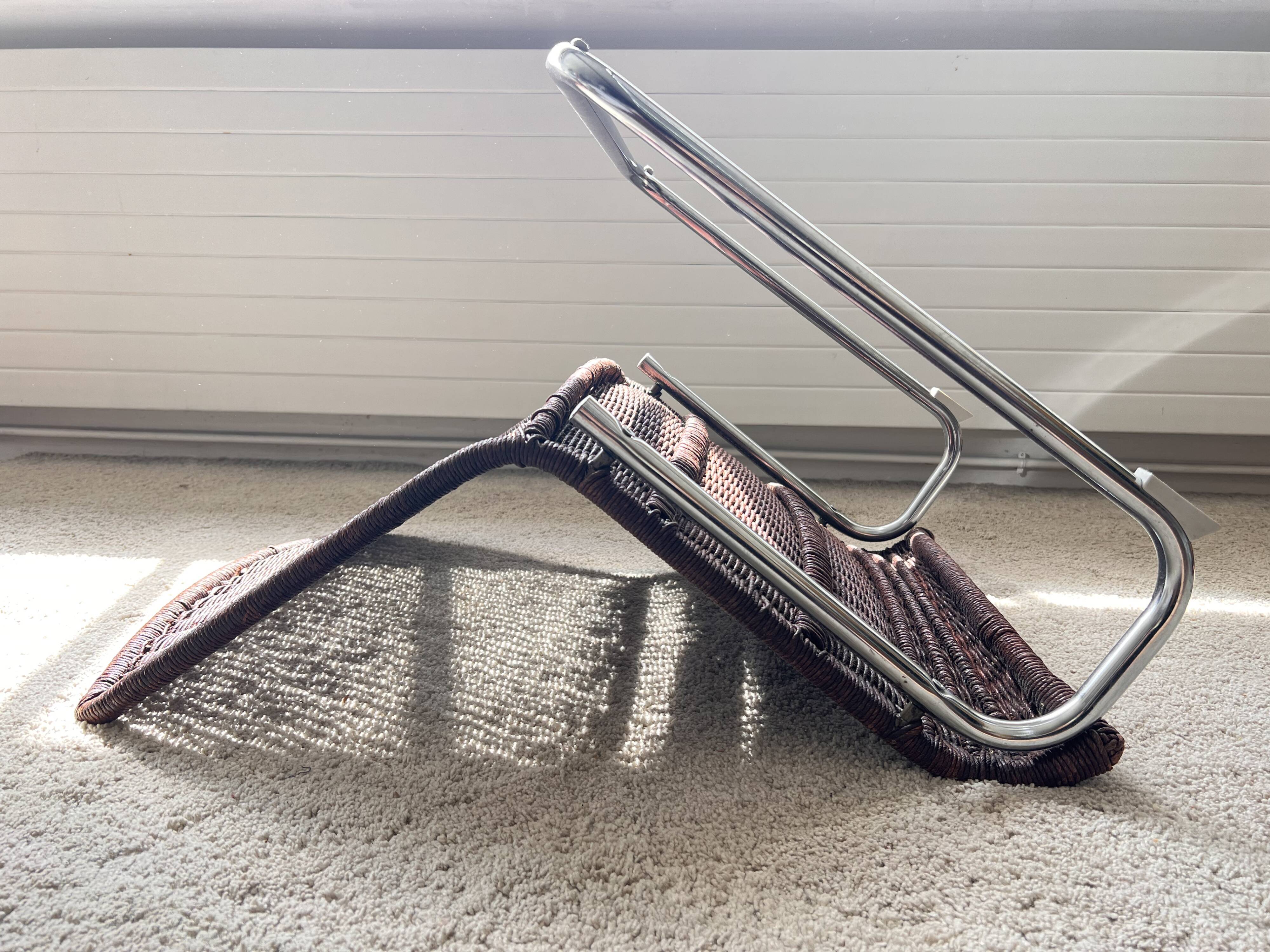 Fauteuil en rotin 70's