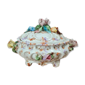 Soupière décorative vintage Val del Brenta en porcelaine italienne