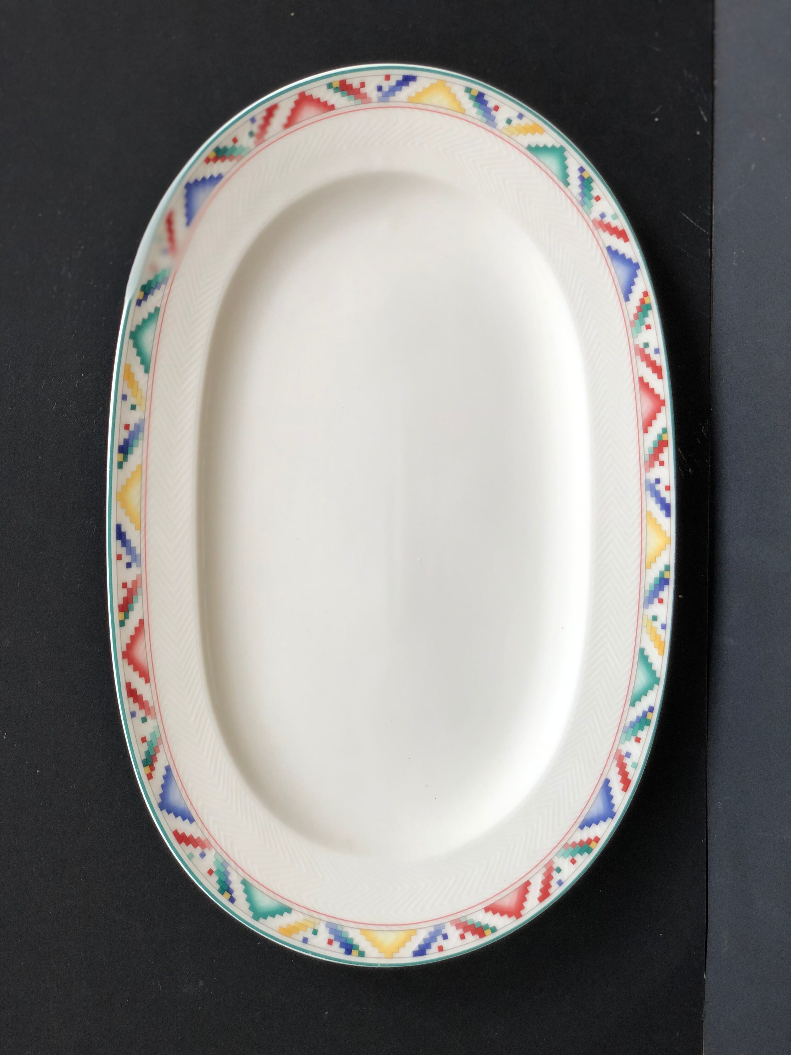 Plat oval Villeroy et Boch service Indian Look
