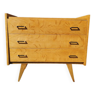 Compass feet chest of drawers