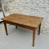 Solid wood farmhouse table 128 cm