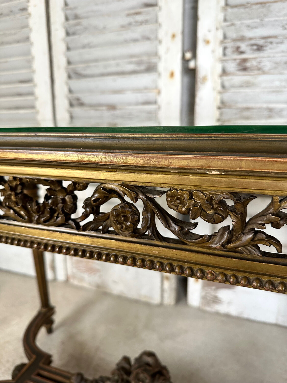Golden Louis XVI style table