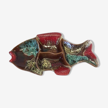 Dish with fish-shaped compartments "Vallauris"