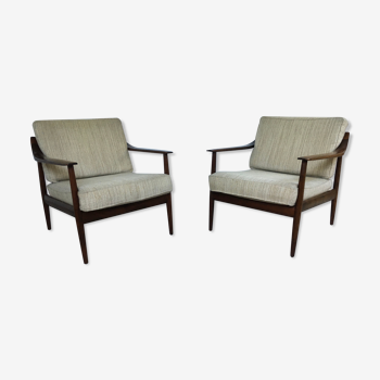 Pair armchairs Knoll Antimott Wilhelm 60s