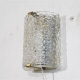 1970 wall lamp in brass and glass