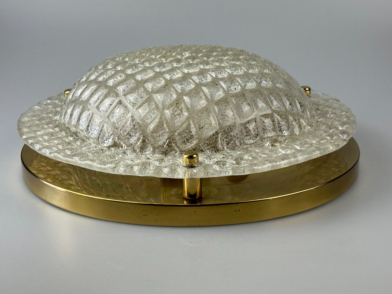 60s 70s Plafoniere ceiling lamp by Fischer Leuchten Germany Space Age