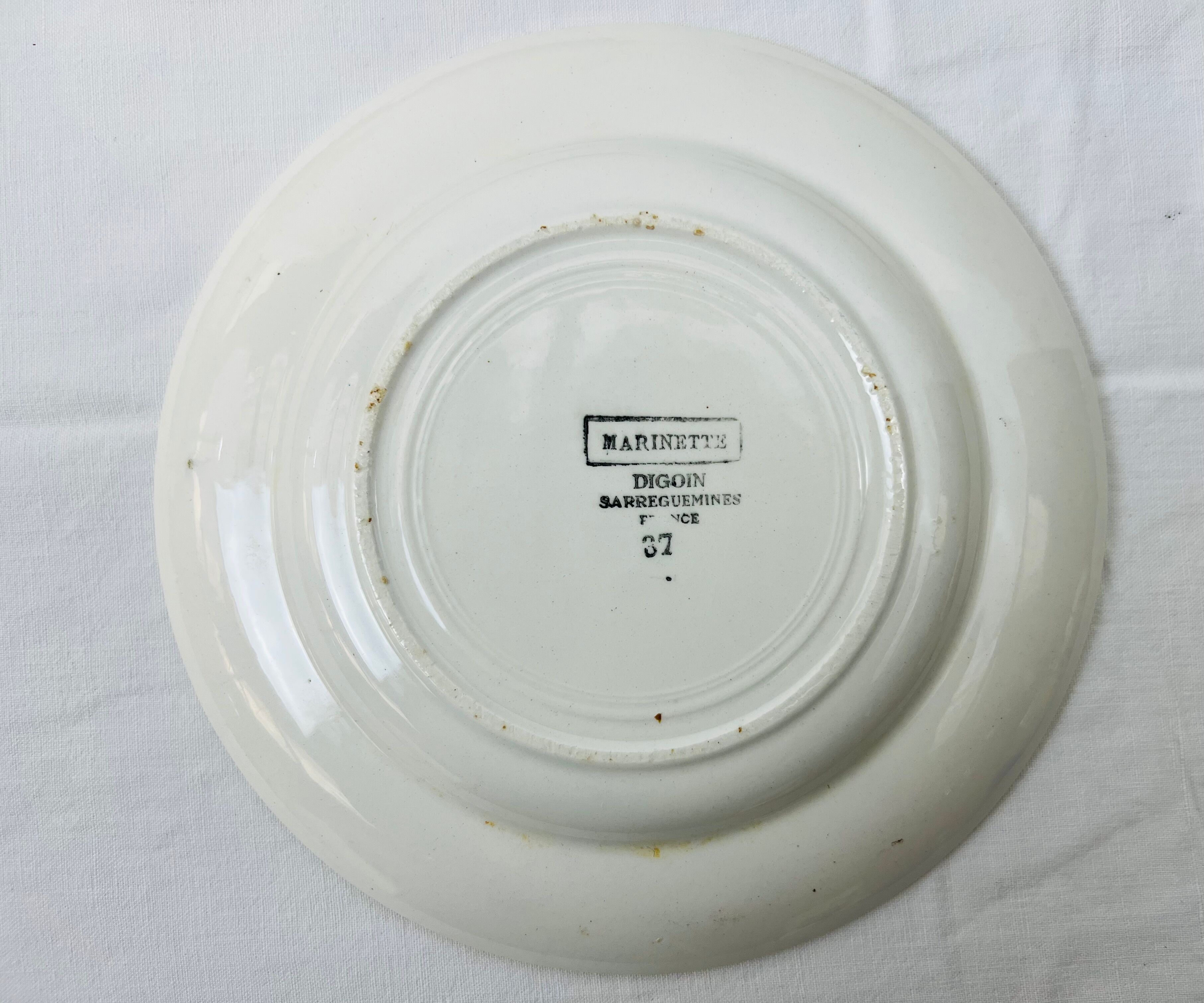 6 Digoin Marinette dessert plates