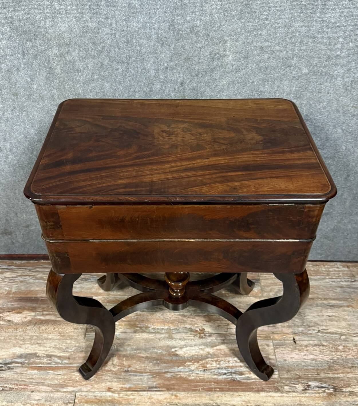 Charles X period mahogany work table circa 1820