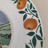 Pair of Saint Amandinoise deep dishes from the 50s