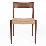 Six chairs by Niels O. Moller, rosewood, model 77, with certificate