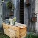 Baignoire bois et zinc