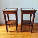 Pair of 1940/50 sofa end tables