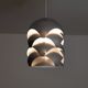 Aluminum pendant lamp by Sven Ivar Dysthe for Sonnico 1960