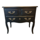 Stamped black Louis XV chest of drawers
