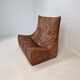 Montis “The Rock” Sofa In Brown Leather By Gerard Van Den Berg, 1970s