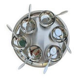 Vintage Stainless Steel Ice Cream Service by Jean Couzon