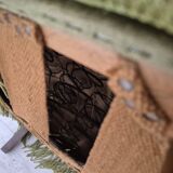 1960s, Scandinavian design, armchair in original condition, furniture velour, beech wood legs.