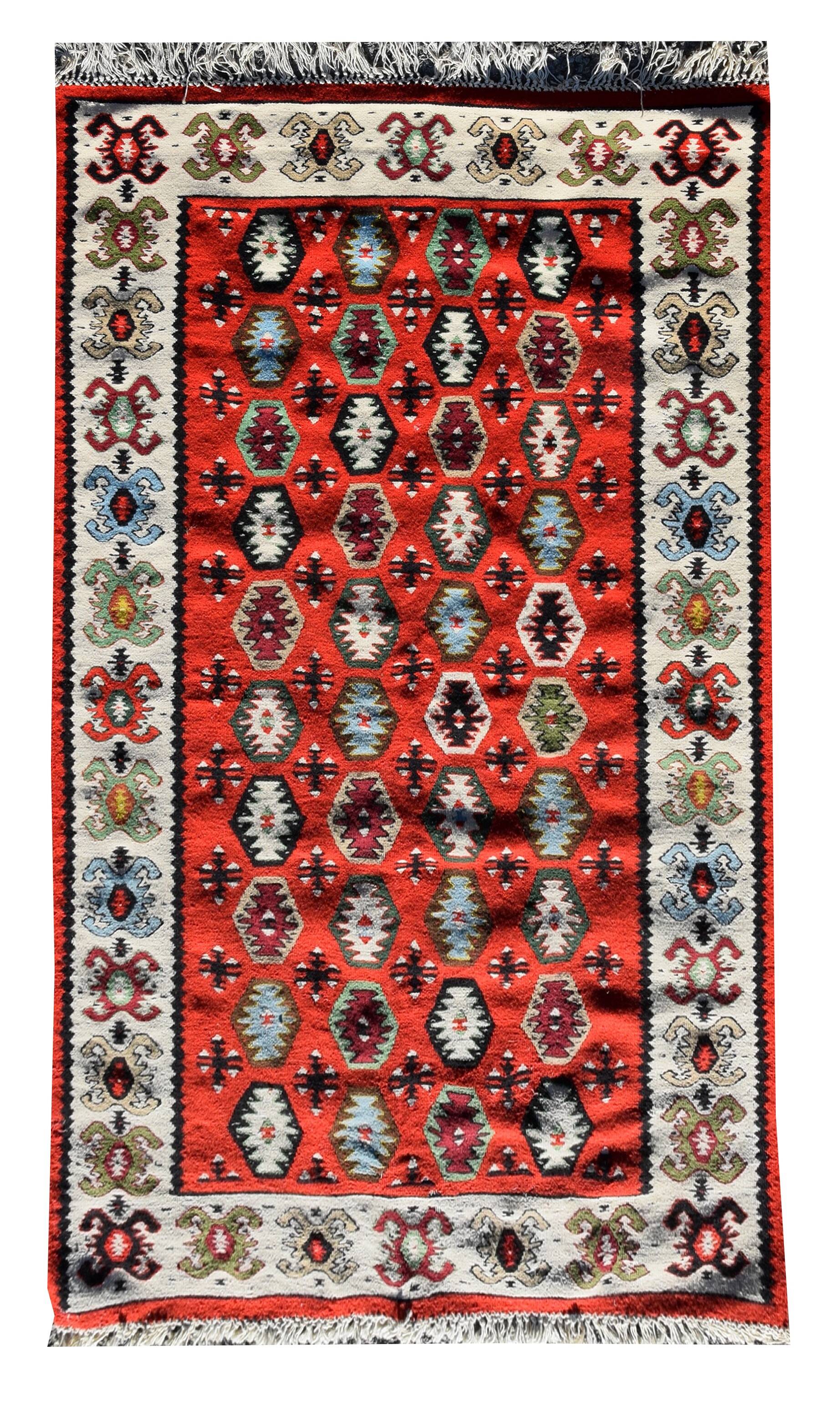 Turkish kilim rug: 1.00 x 1.55 metres