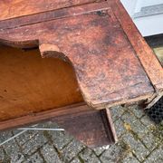 Commode en bois de burl vintage