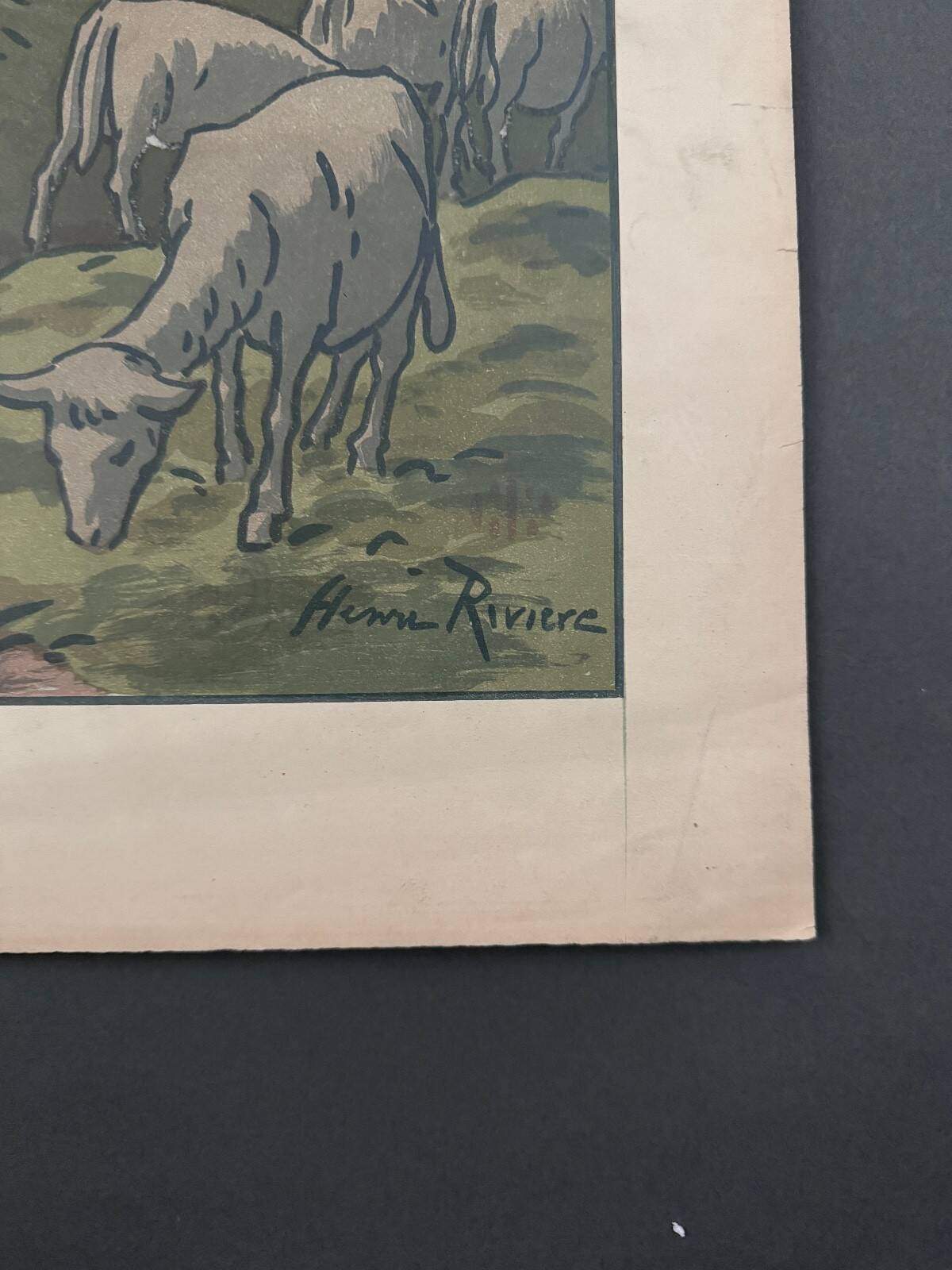 Lithograph by Henri Rivière The Aspects of Nature - Summer Evening