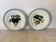 Pair of antique Saint Amand fruit plates.