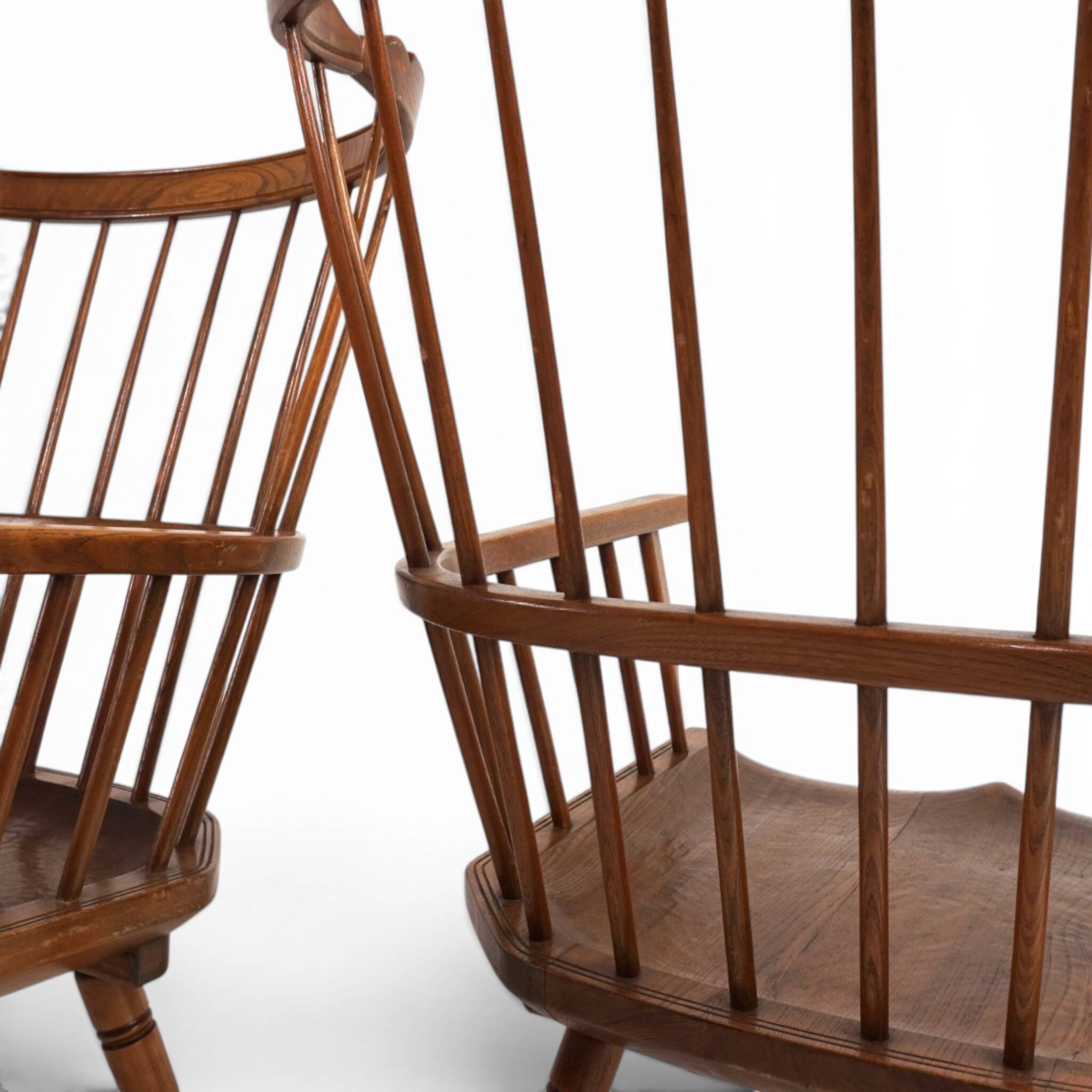 Paire de fauteuils lounge Windsor faits à la main, Angleterre, vers 1960