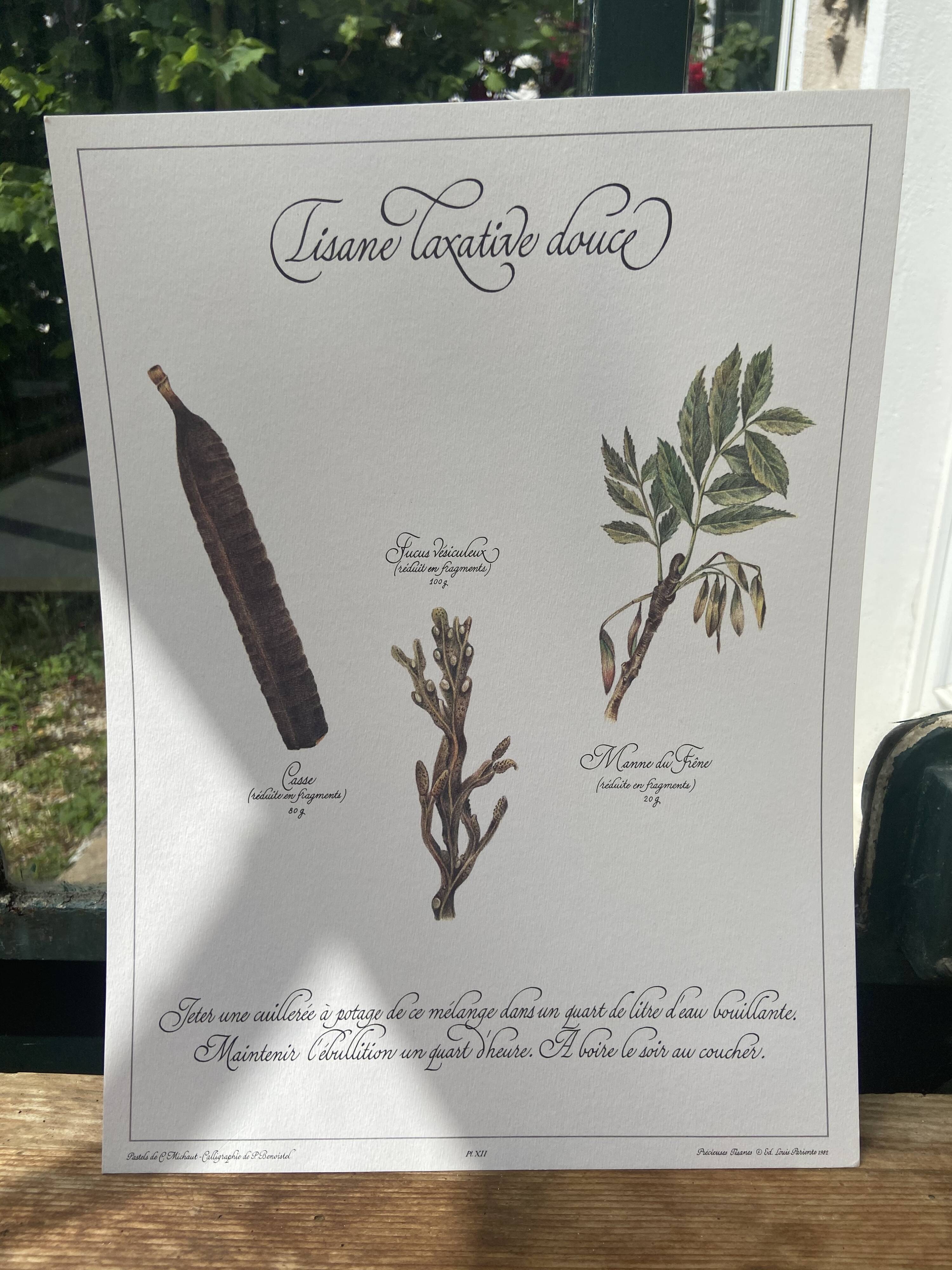 Botanical plank "Sweet laxative tisane"