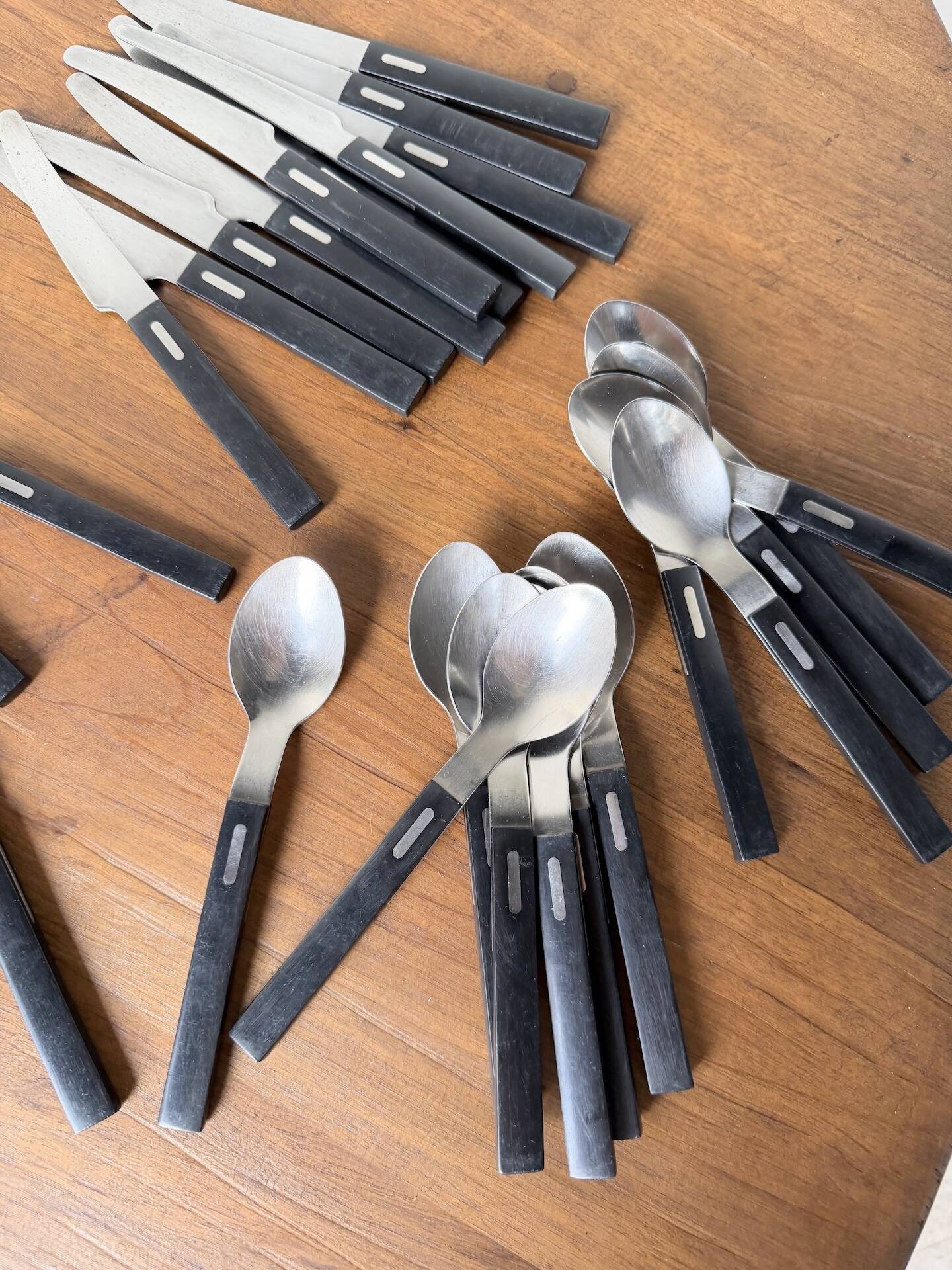 Lot of vintage Ikea cutlery by Olle Gyllang.