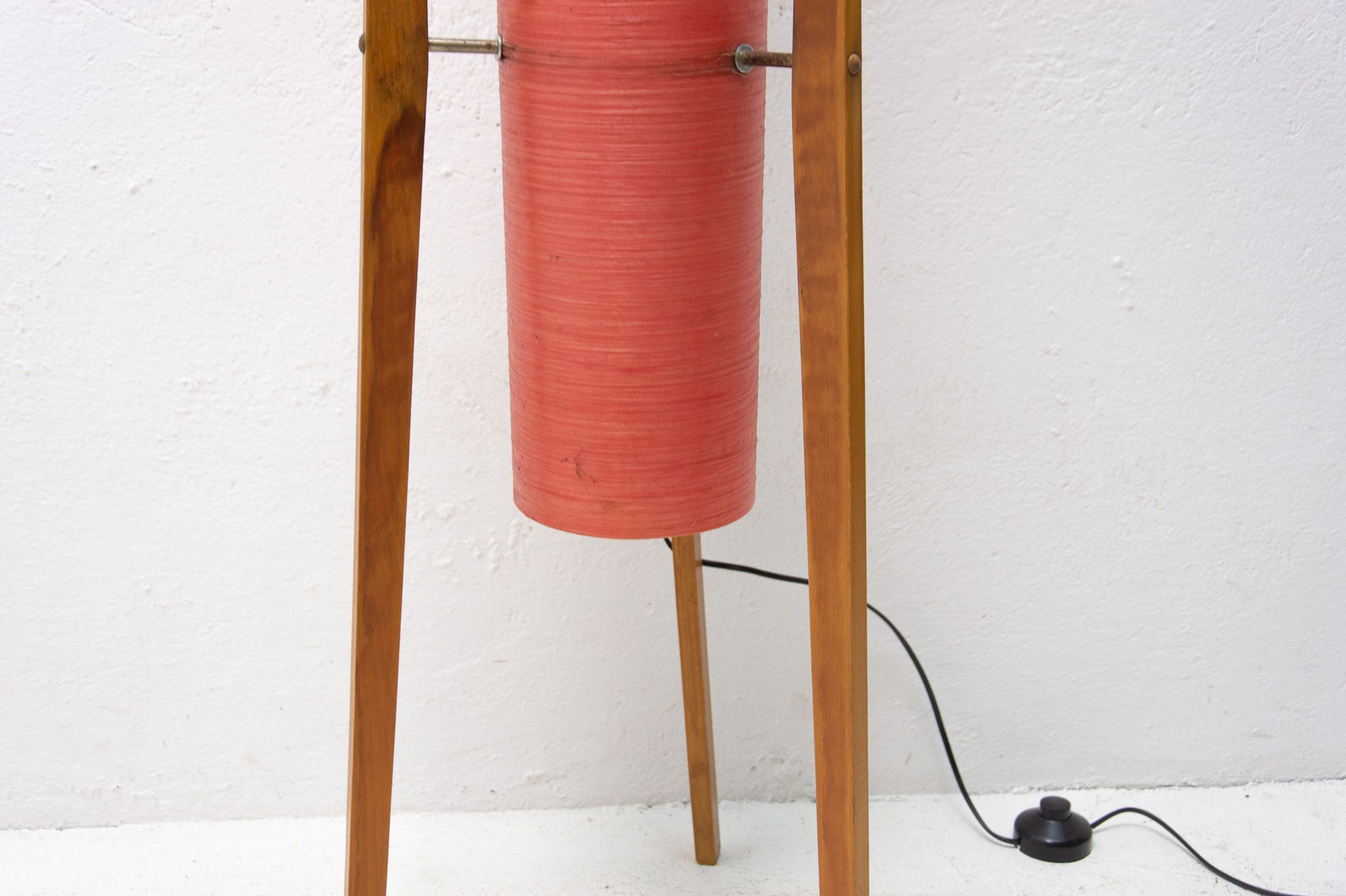 Mid century Rocket floor lamp, Brussels period, 1950´s, Czechoslovakia