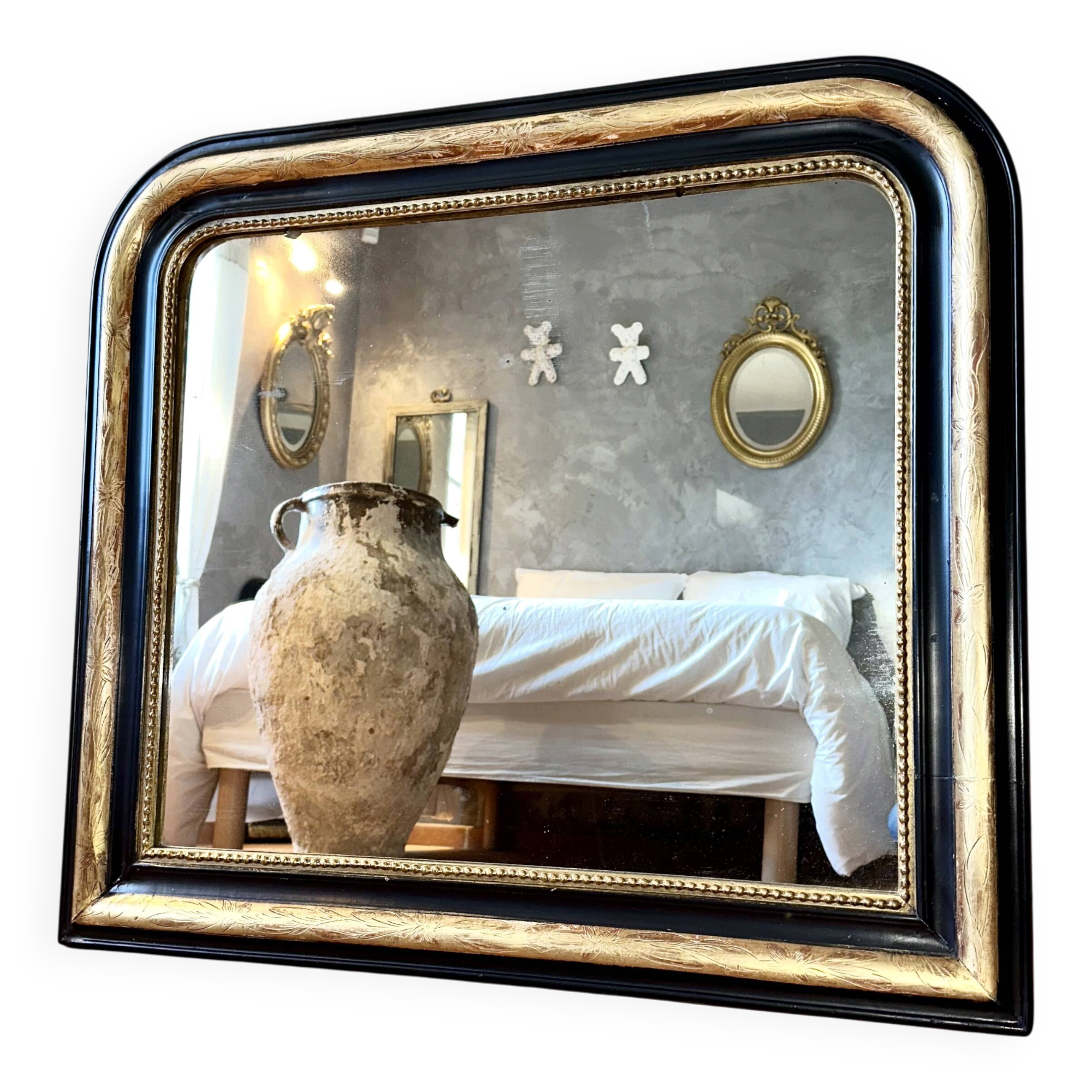 Miroir Louis-Philippe ancien doré XIXème