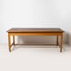 Large work / industrial / farm table, patinated wood, Czechoslovakia